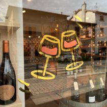 Vitrine enseigne dorure feuille d'or
